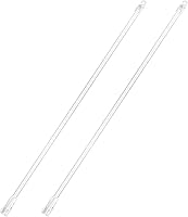 Vista 1 de 2 piezas de repuesto para vara ciega vertical, barra inclinable de acrílico transparente con ganchos, abridor largo para ventana (17 pulgadas)