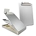 Saunders Metal Clipboard with Storage, Letter Size Heavy Duty Contractor Grade Clipboard, Dual Storage Form Holder with High Capacity Clip Made in USA