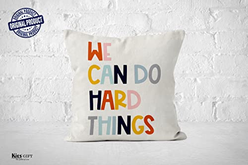 Kies Home®(Double-Sided) Decorative Pillows Throw Pillow Covers 18X18 Home Decor Colorful Throw Pillows Kids Throw Pillow Kids Decorative Pillow Best Gifts Friends Gifts We Can Do Things Populer Gifts #TOP2