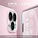 GONEZ Magnetic for iPhone 15 Pro Case, Compatible with MagSafe, [Screen Protector + Camera Lens Protector], Silicone Shockproof Anti-Scratch Protective Phone Case 6.1 inch, Chalk Pink