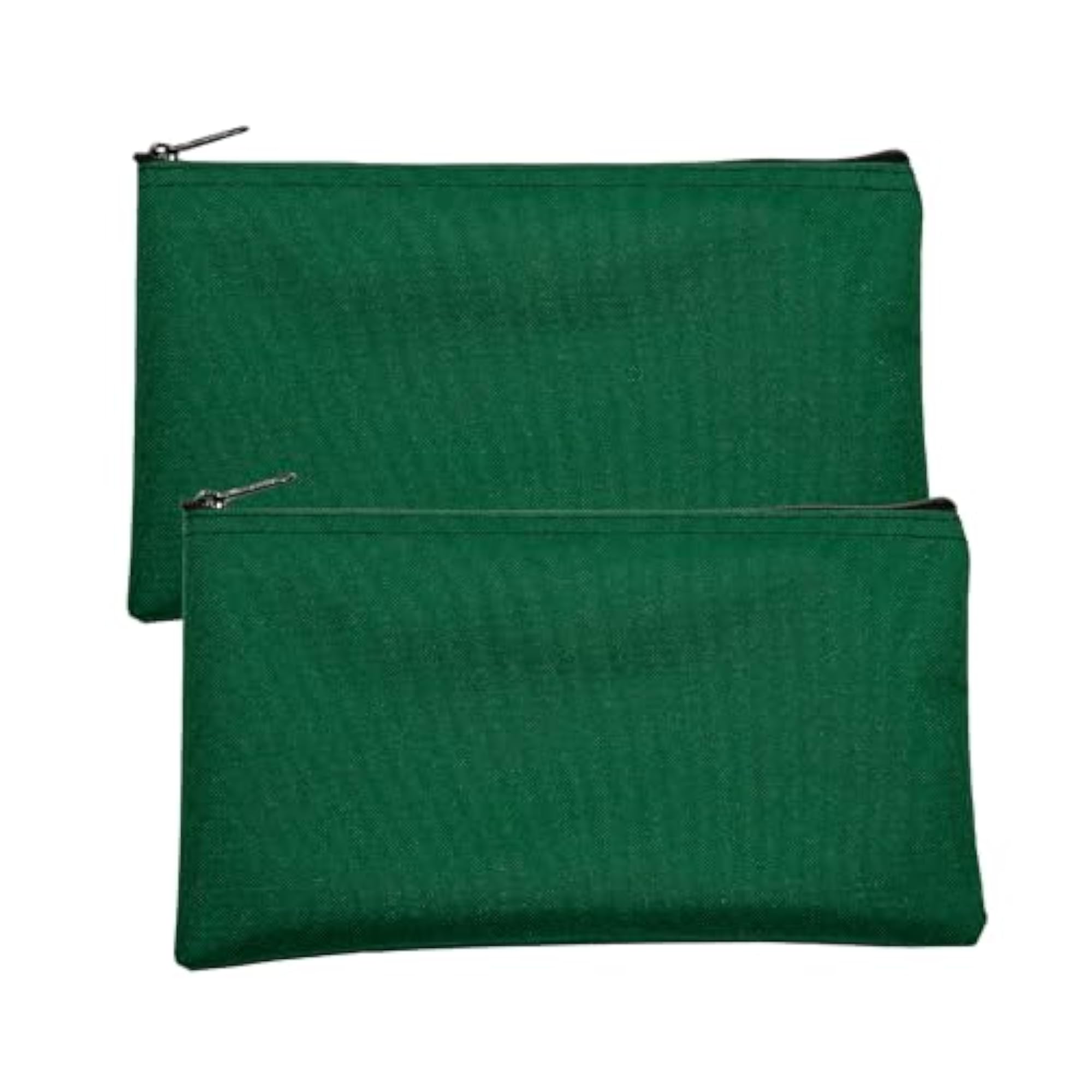 Cloth Zipper Pouch 2-Pack, Forest Design