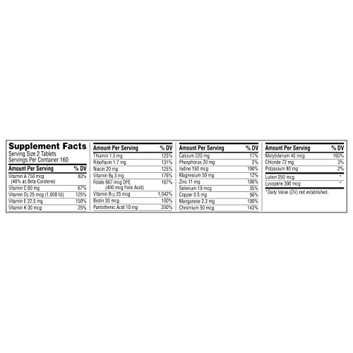 Centrum Minis Silver Multivitamin For Adults 50 Plus, Multimineral Supplement, Vitamin D3, B-Vitamins, Gluten Free, Non-Gmo Ingredients, Supports Memory And Cognition In Older Adults - 320 Ct #TOP7