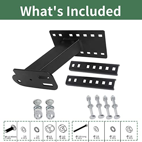 Maotong Spare Tire Mount For Trailer, Spare Tire Carrier Heavy Duty Steel Bracket Fits Most 4 & 5 & 6 Lugs Wheels On 4", 4.5'', 4.75'', 5" Or 5.5" Bolt Patterns #TOP3