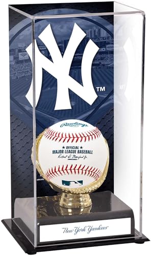 New York Yankees Sublimated Display Case with Image - Baseball Logo Display Cases ''Case Only''