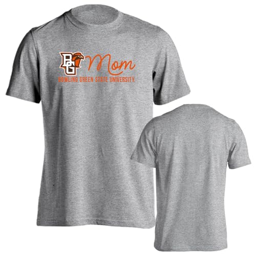 Sport Your Gear Officially Licensed Bowling Green Falcons Mom Short Sleeve T-Shirt Athletic Heather Medium – Bowling Green State Collegiate Apparel