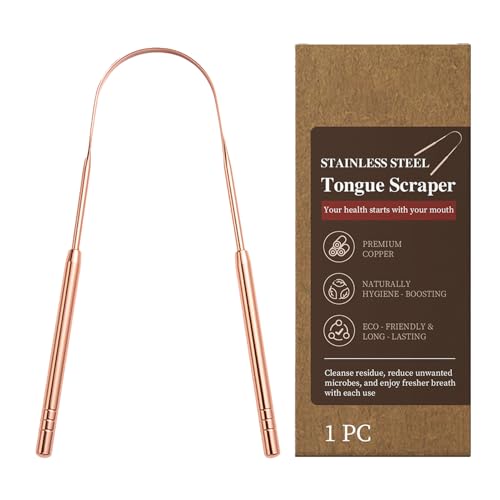 Limpiador De Lengua - Rascador En Forma De U | Herramienta De Higiene Para La Lengua De Acero Inoxidable | Para Mujeres Y Hombres Cuidado Del Mal Aliento Higiene Bucal Salud Uso Diario Mañana Y Noche