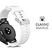 MoKo Band Compatible with Garmin Fenix 7S & 6S, Soft Silicone Replacement Watch Band Strap, White