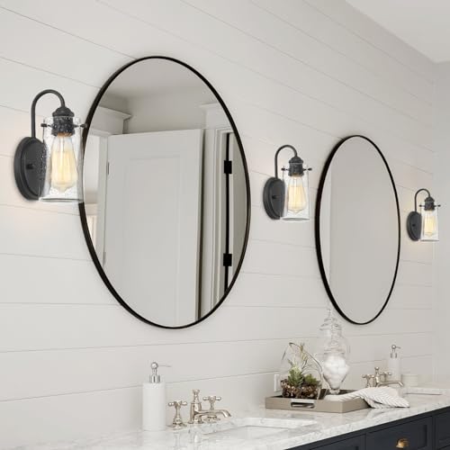 Image of Kira Home Rayne 10 inch Modern Farmhouse Wall Sconce for Bathroom Vanity