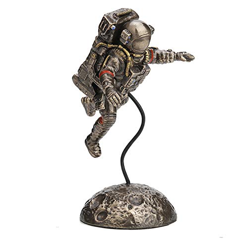 Veronese Design 6 1/8 Inch Zero G Astronaut Moon Landing Resin Statue Bronze Finish #TOP3