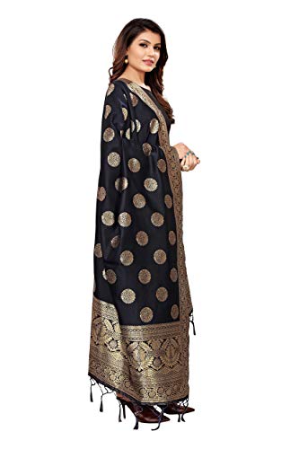 Image of Jaanvi fashion Women's Banarasi Silk Woven Dupatta(Zari Work)