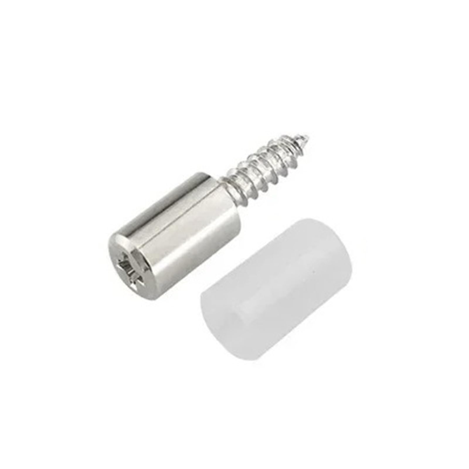 Fixed Support Self-Tapping Cross Screws Bracket Shelf Fixing Pegs Laminate Screw 10pcs(Silver Set,2Pcs)