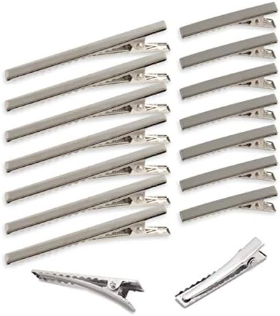 HAPY SHOP 80 Pcs Silver Alligator Hair Clip Flat Top with Teeth 3 inch and 1.6 inch for Hair Care, Arts & Crafts Projects, Dry Hanging Clothing, Office Paper Document Organization,2 Sizes