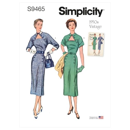 Robe pour femme élégante patron Simplicity SS9465U5 haute couture taille 44-54