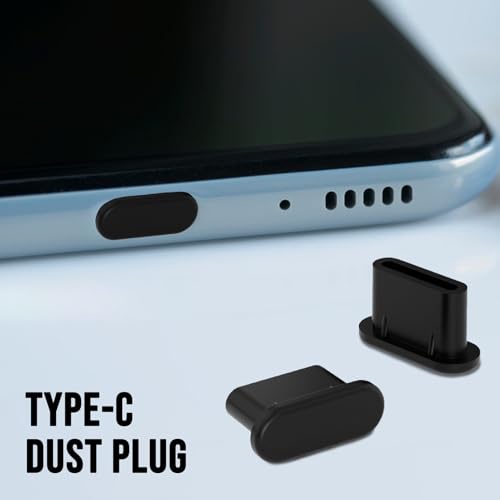 USB C Staubschutzstecker, 12 Stück Silikon USB C Schutzkappe, Ladeschnittstelle staubdichte Stecker, Type C Schnittstelle passend für Google Samsung Galaxy iPhone 15/16 Motorola XPLORA Xiaomi