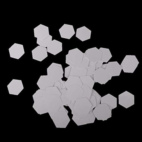 POFET 500pcs Hexagon English PAPER PIECING Quilting Templates Craft - 10mm