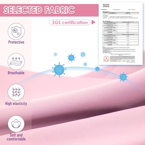 Image of cyeollo Dog Surgery Recovery Suit Soft Breathable Female Male Pet Bodysuit for Spay, Neuter, Surgical Recovery Shirt for Small Medium Large Dogs, Pink, L