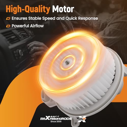 Image of maXpeedingrods 700298 AC Blower Motor with Brushless Motor Fits for Toyota Sienna Front 2011-2017, for Toyota Sequoia Front 2008-2017 Replaces # 871030C051 75050 87103-0C051