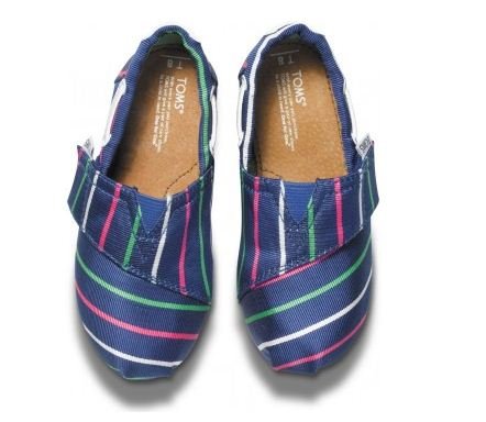 TOMS Toddler Girls Bimini Slip On Flats Casual - Blue3
