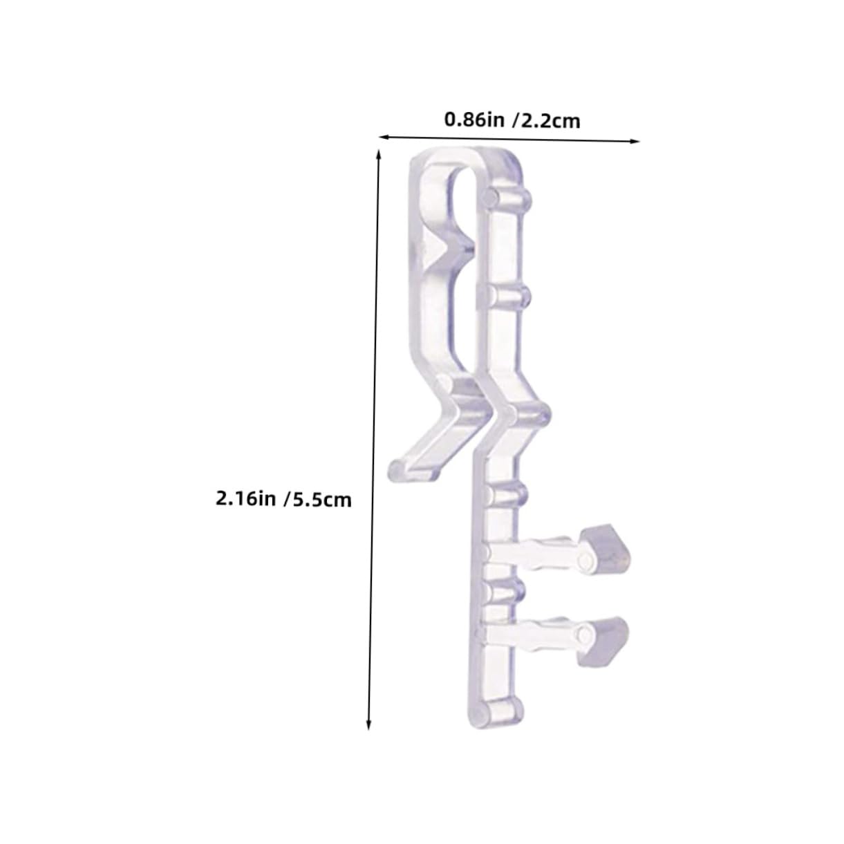 ULDIGI 12Pcs Transparent Blind Retainer Clips for Valance Lightweight Window Blind Clips Easy Installation Wear Resistant Curtain Accessories for Home Decor