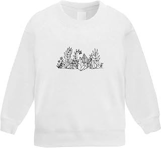 Azeeda 'Wild Flowers' Kid's Sweatshirt/Jumper (5-6 Years) (KW00033686)