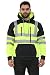 Hi Vis Tablet Zips Hoodie High Visibility Reflective Tape Band Work Fleece Safety Hooded Top Phone Tablet & ID Pockets Small - 3XL (as8, alpha, one_size, regular, regular, Yellow Pullover, 3XL)