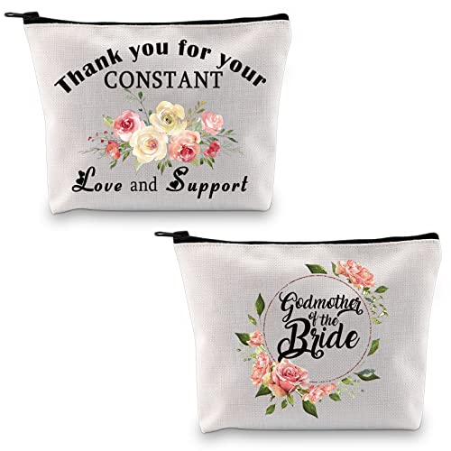 BDPWSS Godmother Of The Bride Gift Wedding Bridal Shower Gift For Godmother Thank You For Your Constant Love And Support Bag (Godmother of bride)