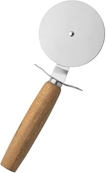 Pizza Kesici   Ah ap Sapl  Paslanmaz  elik, Yuvarlak B akl  Pizza Dilimleyici | Ergonomik, Dayan kl ,  k Tasar m
