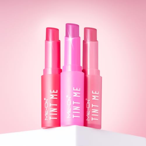 Image of ME-ON Tint Me Lip Balm with SPF 15 | 12HR Moisturizing Formula | Enriched with Vitamin E | Tinted Lip Care for Soft, Hydrated & Nourished Lips | Lightweight & Non-Sticky (Cherry)