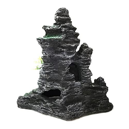 Aquarium-Ornament-Mountain-View-Stone-Tree-Rock-Cave-Fish-Tank-Decorations-with-Small-Pavilion