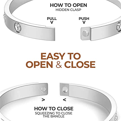 Contemporary Plated Love AD Bracelet