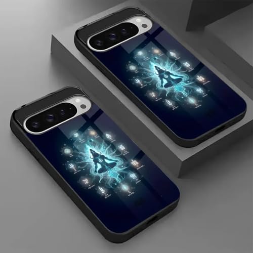 Image of MILLION CASES Awakened Spirit Spectra Case for Google Pixel 8a, Google Pixel 8a Back Cover Case(2024) - PC | Midnight Black