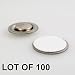Round Magnet with Adhesive for Buttons Name Tags Lapel Pins LOT OF 100 #RM01-100#