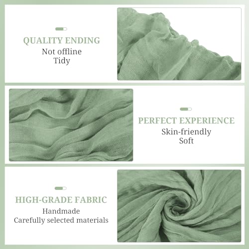 image for YMHPRIDE 50 PCS Wedding Cheesecloth Chair Sashes,Bows Designed Chair S