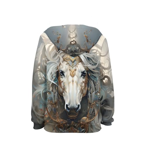 Kids Boys Realistic 3D Wolf Printed Long Sleeve Cool Hoodies with Pocket2