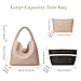 DAILANDO Fashion Woven Tote Bag For Women, Soft Hobo Purse and Large Capacity Weave Shoulder Handbag