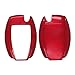 Price comparison product image BROVACS Paint Metallic Colour Shell Cover ABS Hard Case Holder Compatible with MERCEDES BENZ Smart Remote Key Fob SV0950 Red