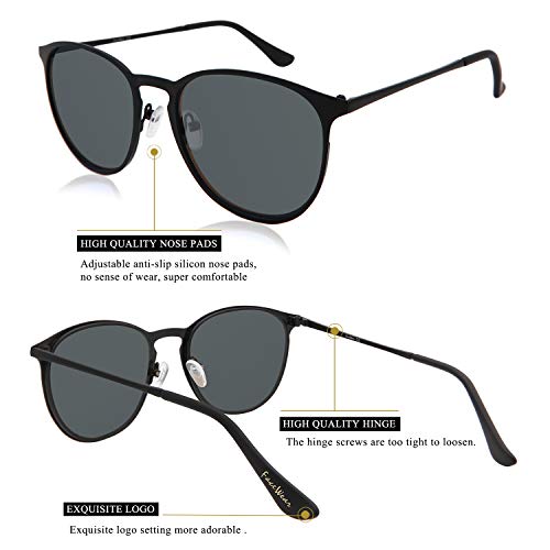 Classic Round Retro Sunglasses UV400 Circle Lens Metal Frame Men Women FW1006 C73