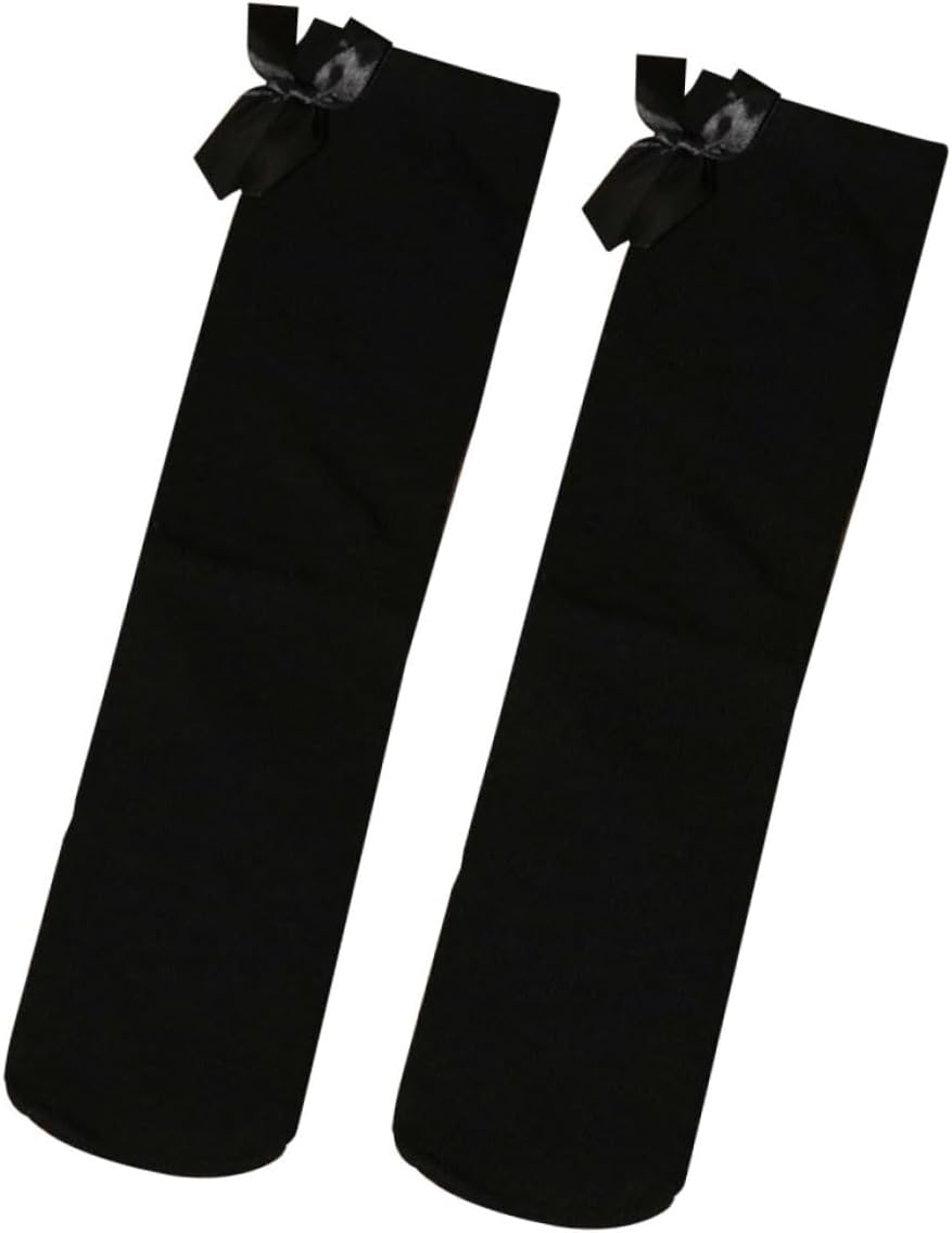 Over The Knee Sock High Socks Striped Stocking Bow Knee Socks High Thigh Black