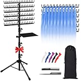 Klvied Perchero de pie para trenzar, color negro