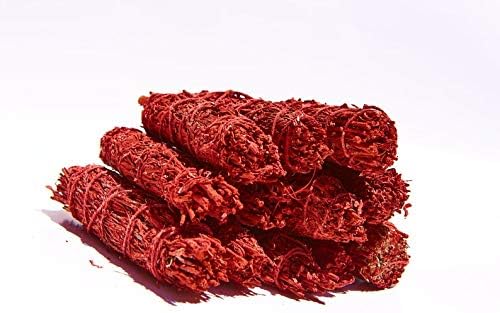 Red Smudge Sage Wholesale Bundle: 12 Red Smudge Sage Sticks