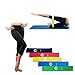 Chromatic Women's Yoga Capri Legging and Resistance Workout Loop Exercise Bands- Set of 5 with FREE Workout Instruction Sheet