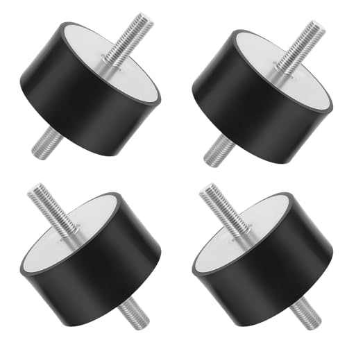 4 Gummipuffer M8,Gummi Isolator Halterungen,Stoßdämpfer Anti Vibration,Schwingungsdämpfer,Gummi Anti Vibration Silentblock,Gummipuffer Stoßdämpfer Gummilager mit Schrauben für Wasserpumpen,30*30,M8*23