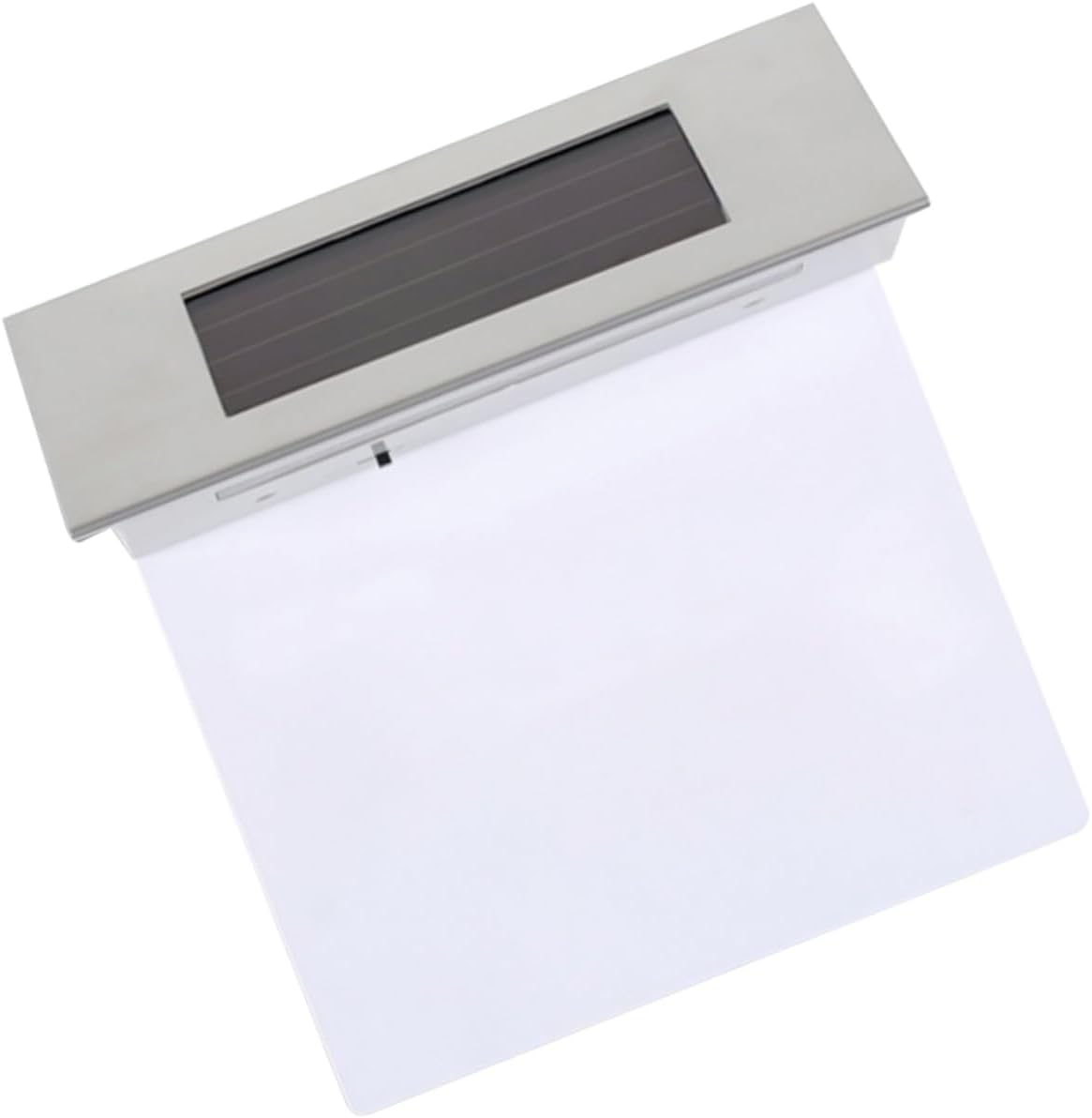 2pcs Solar Address Sign Stainless Steel Abs Led Wall Lamp Human Body Induction for House