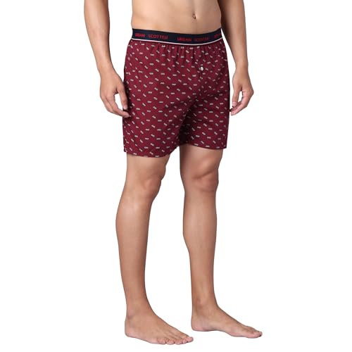 Image of Urban Scottish Men's Boxer Pants 100% Cotton Material with A Stylish Print Soft and Stretchy Elastic Waist Band Dynamic Movement and Hardwearing Stitching Breathable with A Gentle Snug Fit