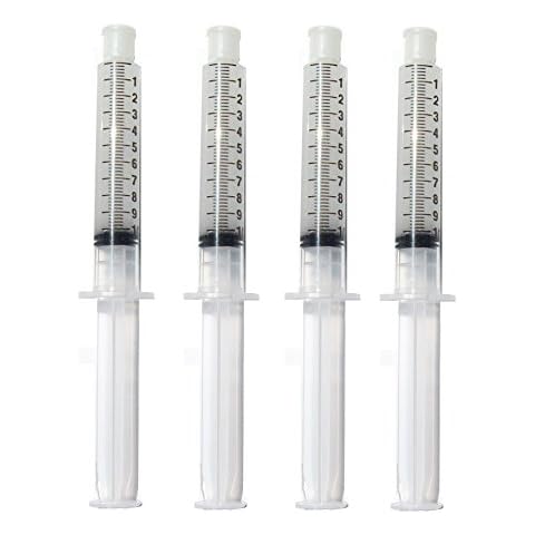 Teeth Whitening Gel Syringe Dispensers 22% Carbamide Peroxide Tooth Bleaching Products 10ml Dispensers 4 Pcs Cover