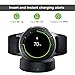 MoKo Charger Dock fit Samsung Galaxy Watch 42mm/46mm, 2PCS Portable Magnetic Charging Replacement Charging Stand Adapter Station Cradle Holder Fit Samsung Galaxy Watch SM-R810/SM-R815/SM-R800 - Black