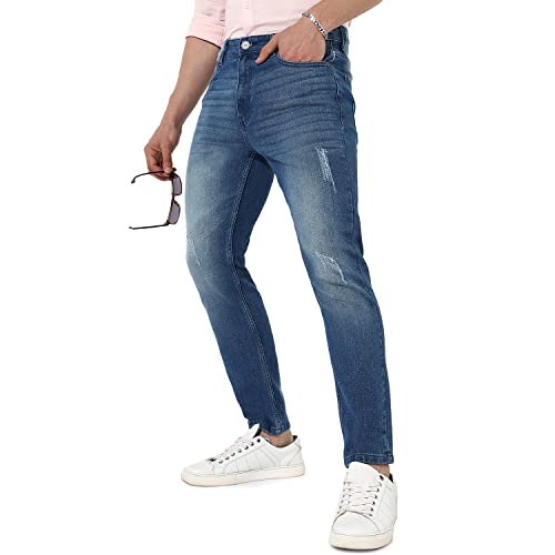 Image of Campus Sutra Men's Regular Fit Mid Rise Jeans