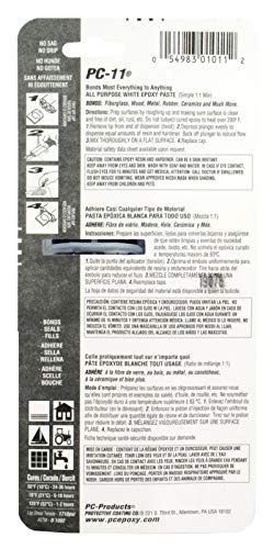 Image of PC-Products PC-11 Epoxy Adhesive Paste, Two-Part Marine Grade, 1oz Applicator Syringe, Off White 10112