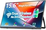 8000 mAh Wireless Portable Monitor, 15.6" 1080P IPS Laptop Screen, Second Computer Gaming Display with Speakers, Travel Monitor for Windows/Mac/Android/iOS/Gaming Console