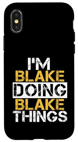 I'm BLAKE Doing BLAKE Things T�V���c ���O BLAKE �X�}�z�P�[�X iPhone X/XS �p